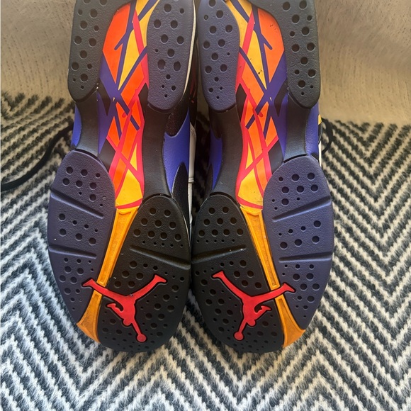 Nike Air Jordan 8 Retro Three-Peat 305368-142 White Black Concord Infrared 6.5Y - Picture 8 of 9